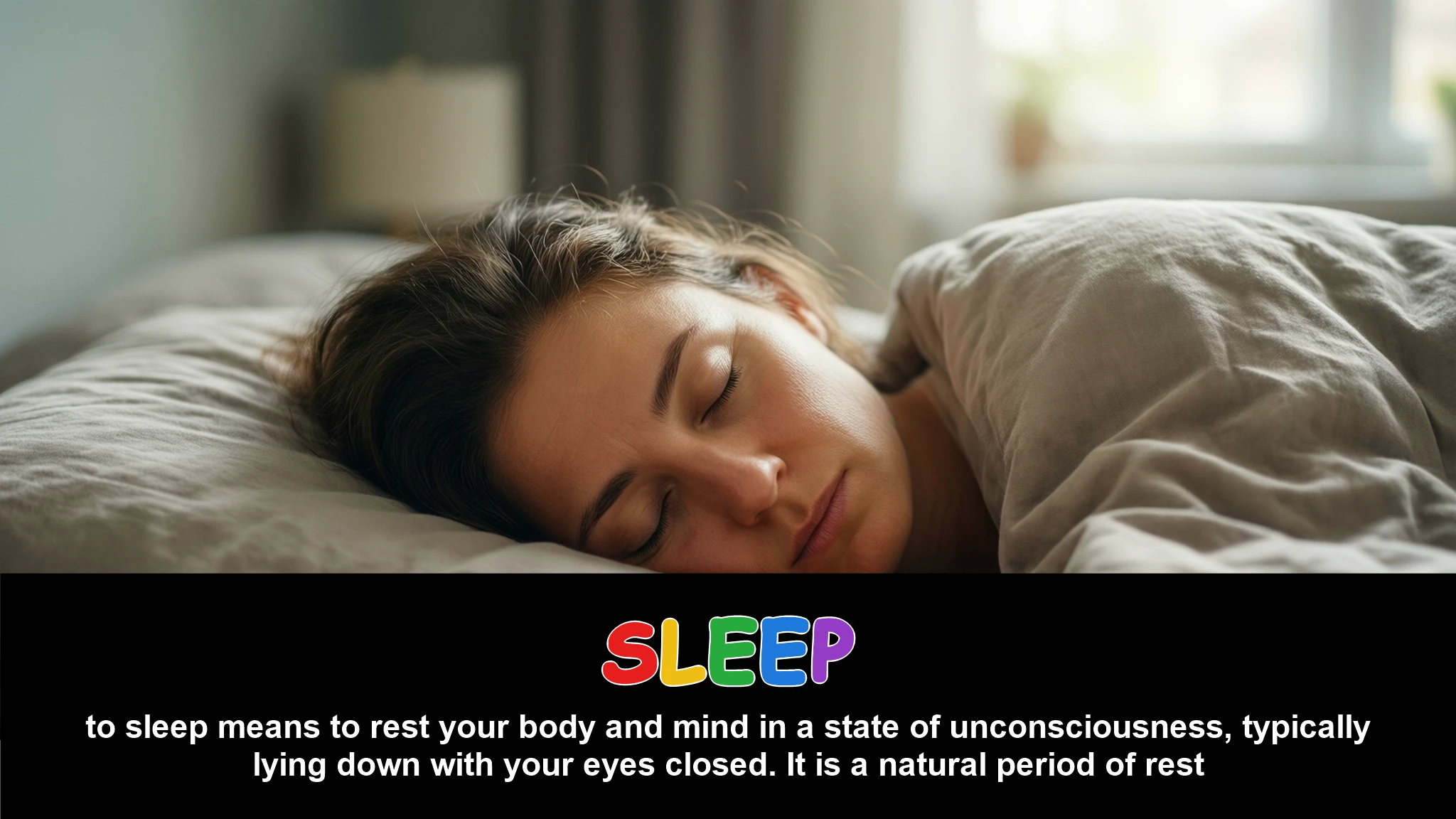 English Illustration for sleep
